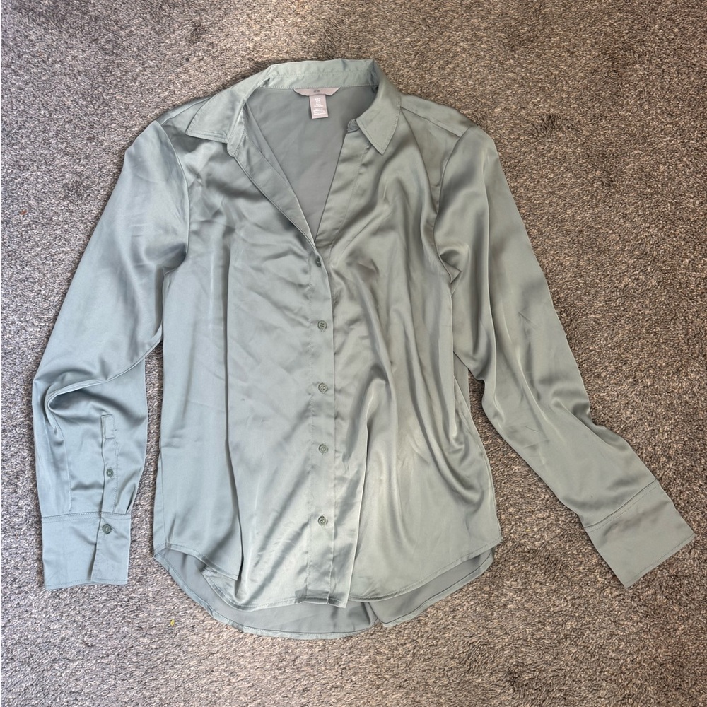 H&M Green Blouse